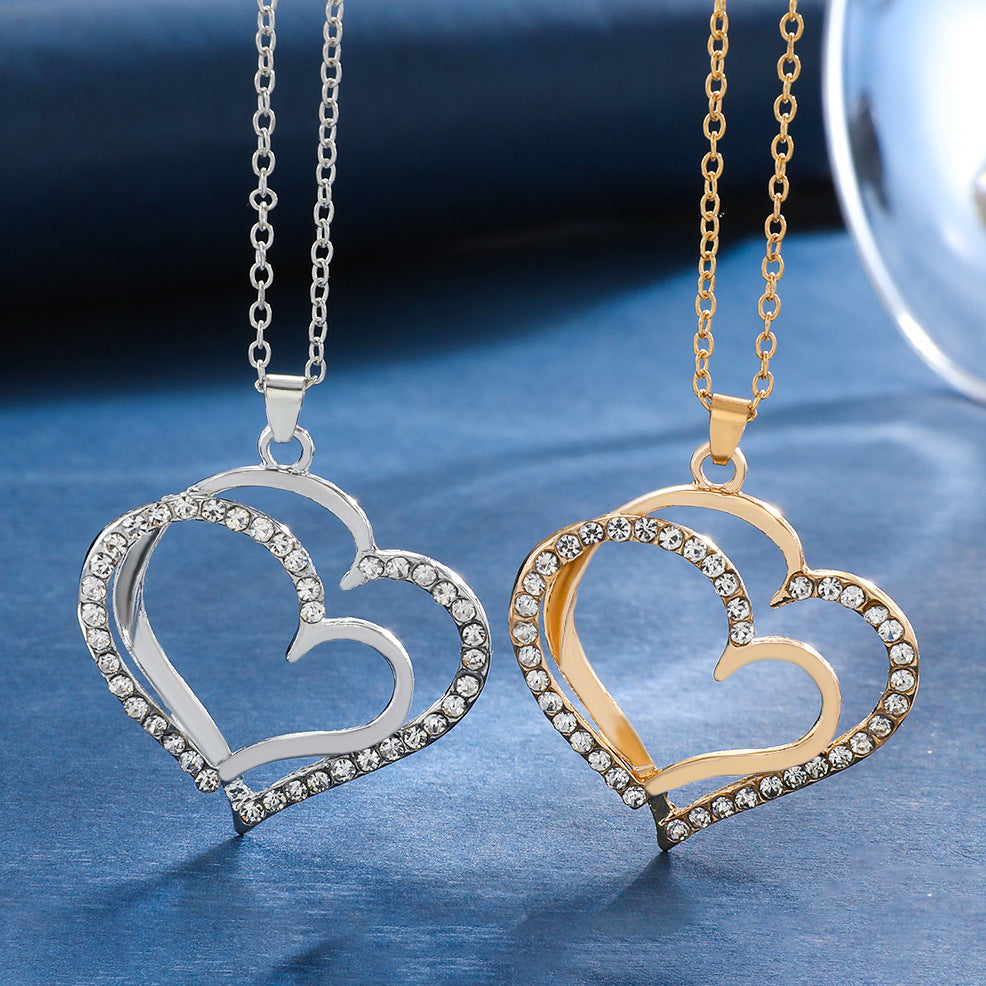 Women's Fashion Personalized Alloy Diamond Studded Hollow Jewelry Set