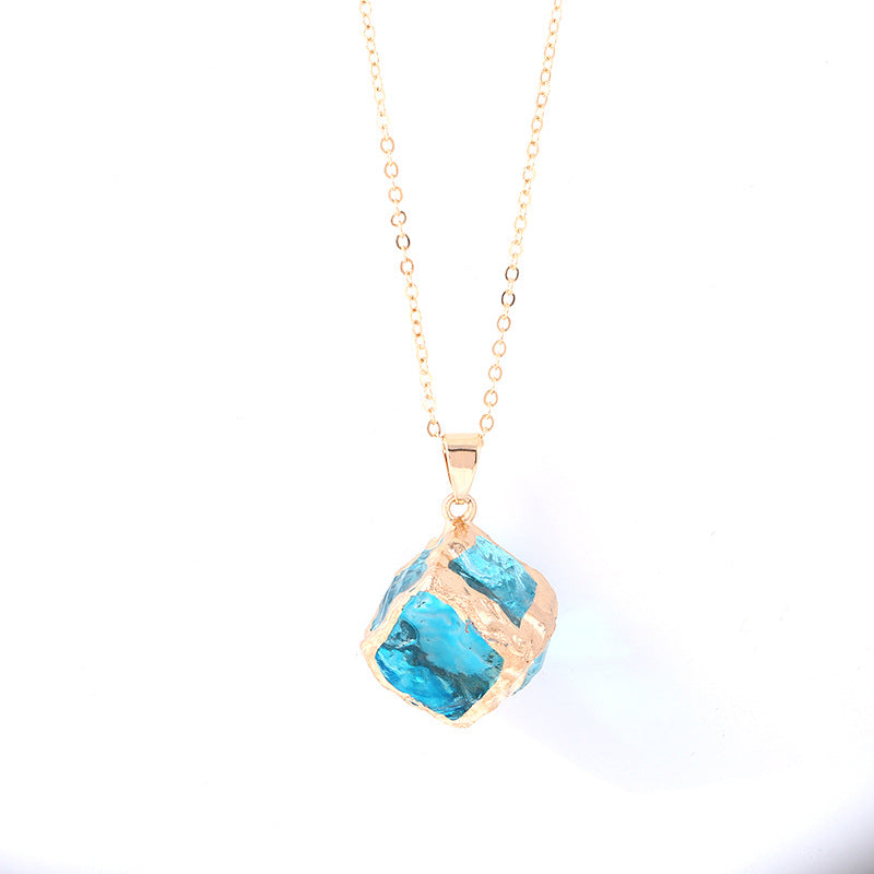 Colorful Artificial Crystal Arrow Heart-shaped Square Brim Pendants