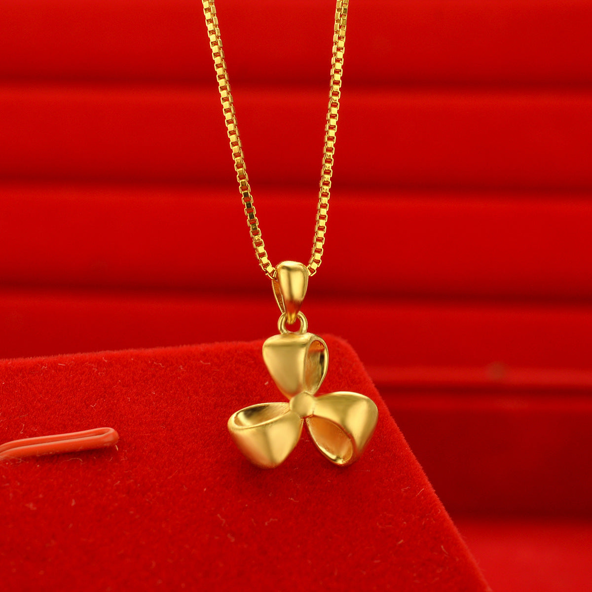 Women's Style Gold Shop Alluvial Love Abacus Lucky Bag Necklaces