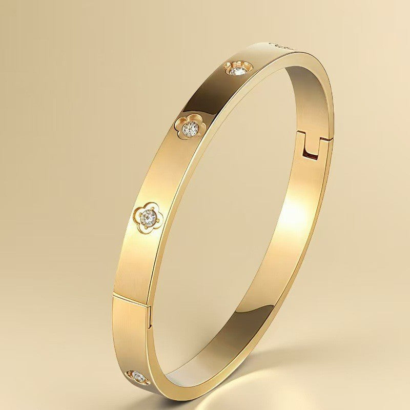 Stainless Steel Light Luxury Stylish Simple Bracelet