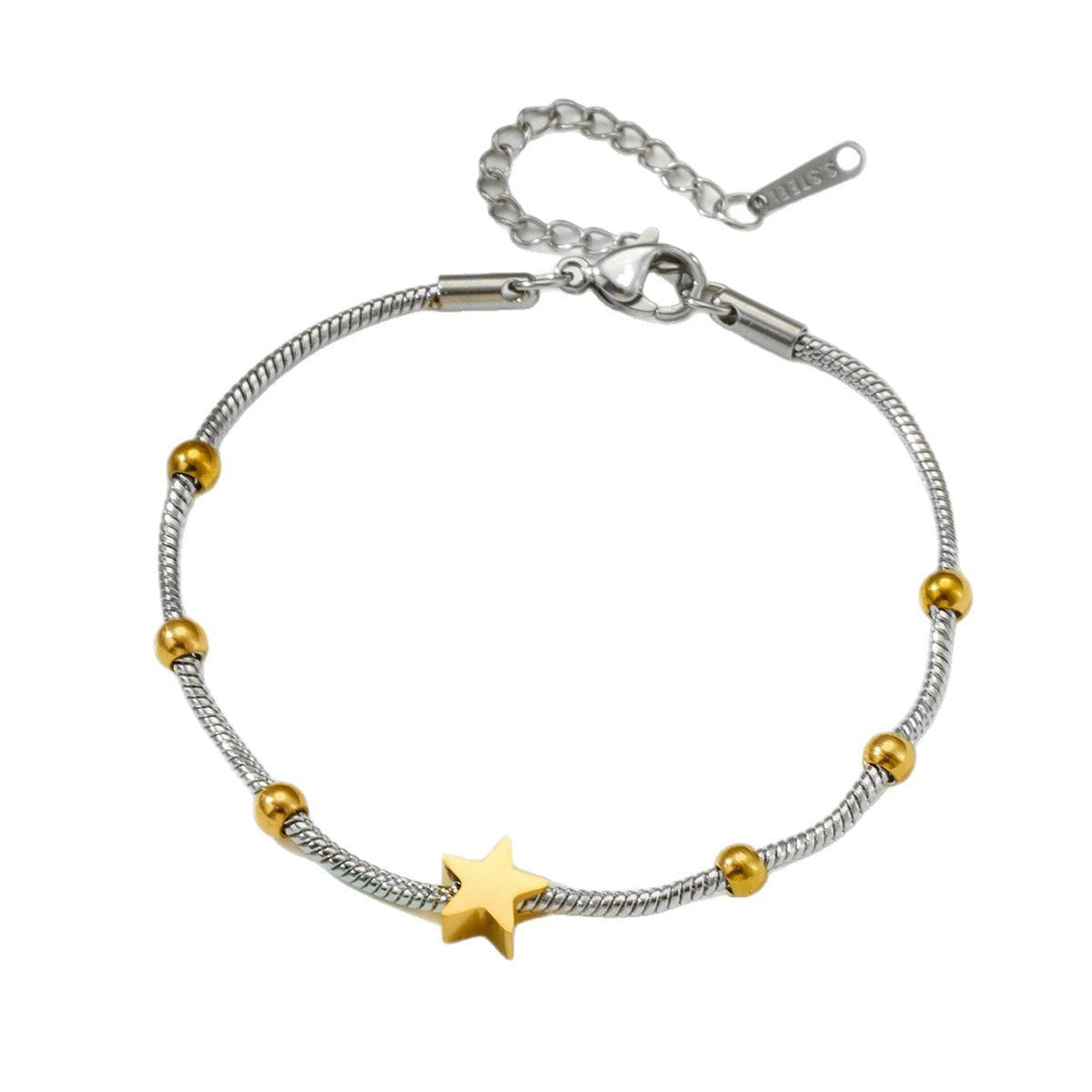 Women's Stainless Steel Gold Gold-plated Fashion Wristband Bracelets