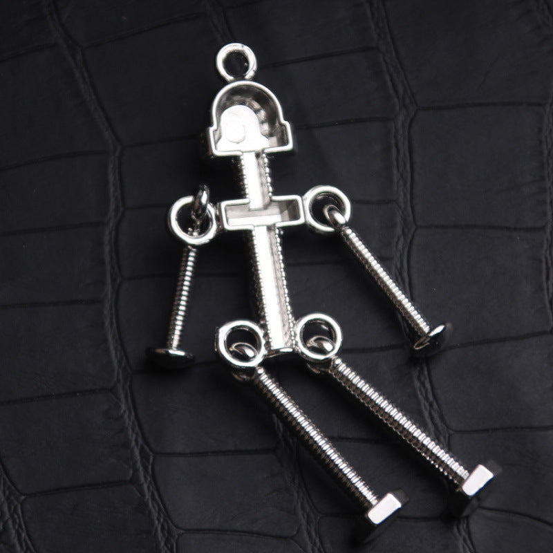 Women's & Men's Disco Punk Screw Robot Trendy Hip Hop Necklaces