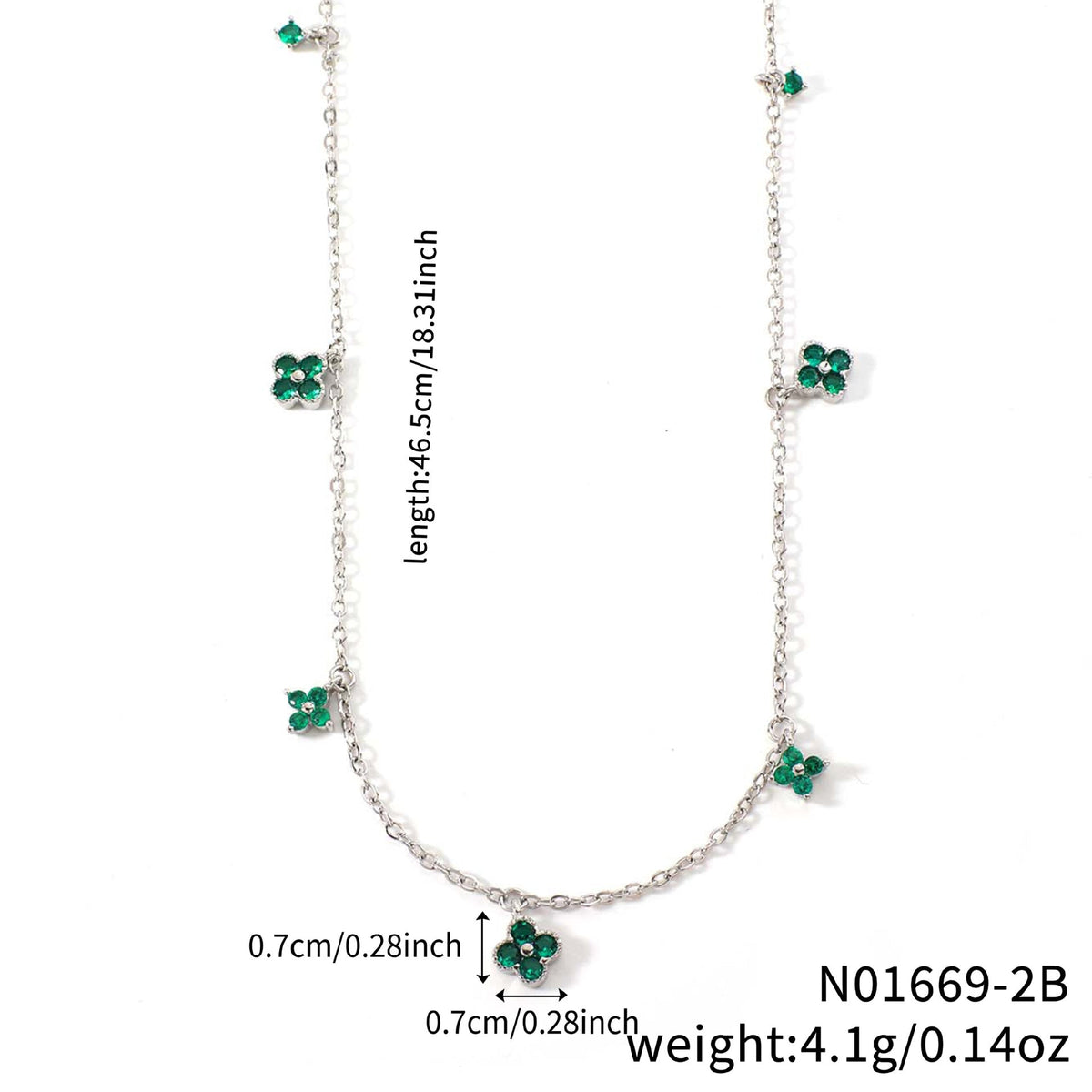 Flower-shaped Clavicle Chain Fashion Inlaid Zirconium Design Birthday Pendant