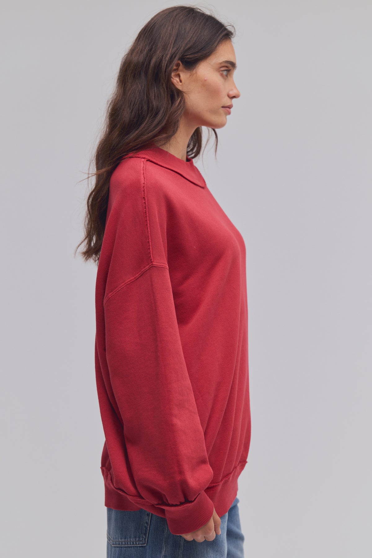 Free People Palm Springs Pullover in Salsa