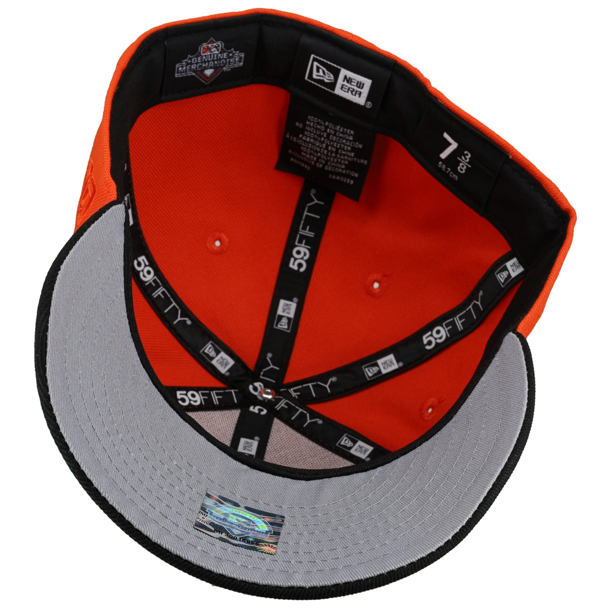 Inland Empire Cherubs California League Orange Metallic 59Fifty Fitted Hat