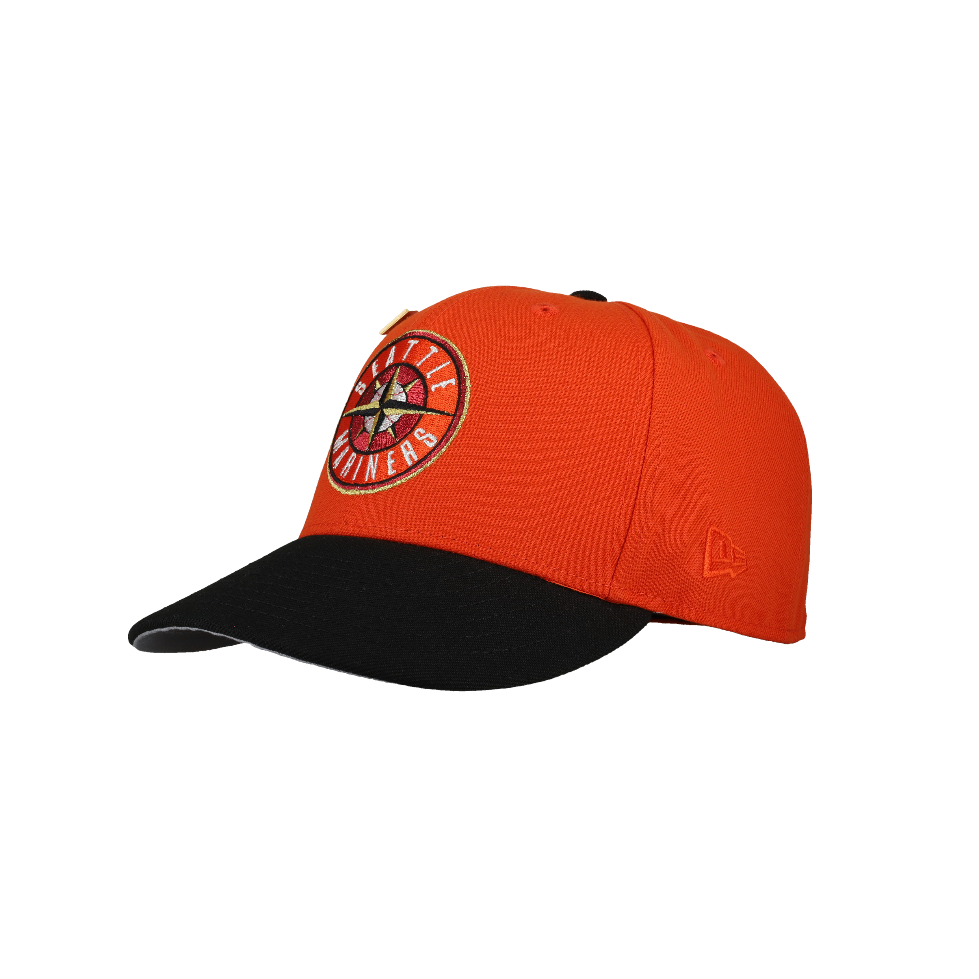 Seattle Mariners 20th Anniversary Orange Metallic 59Fifty Fitted Hat