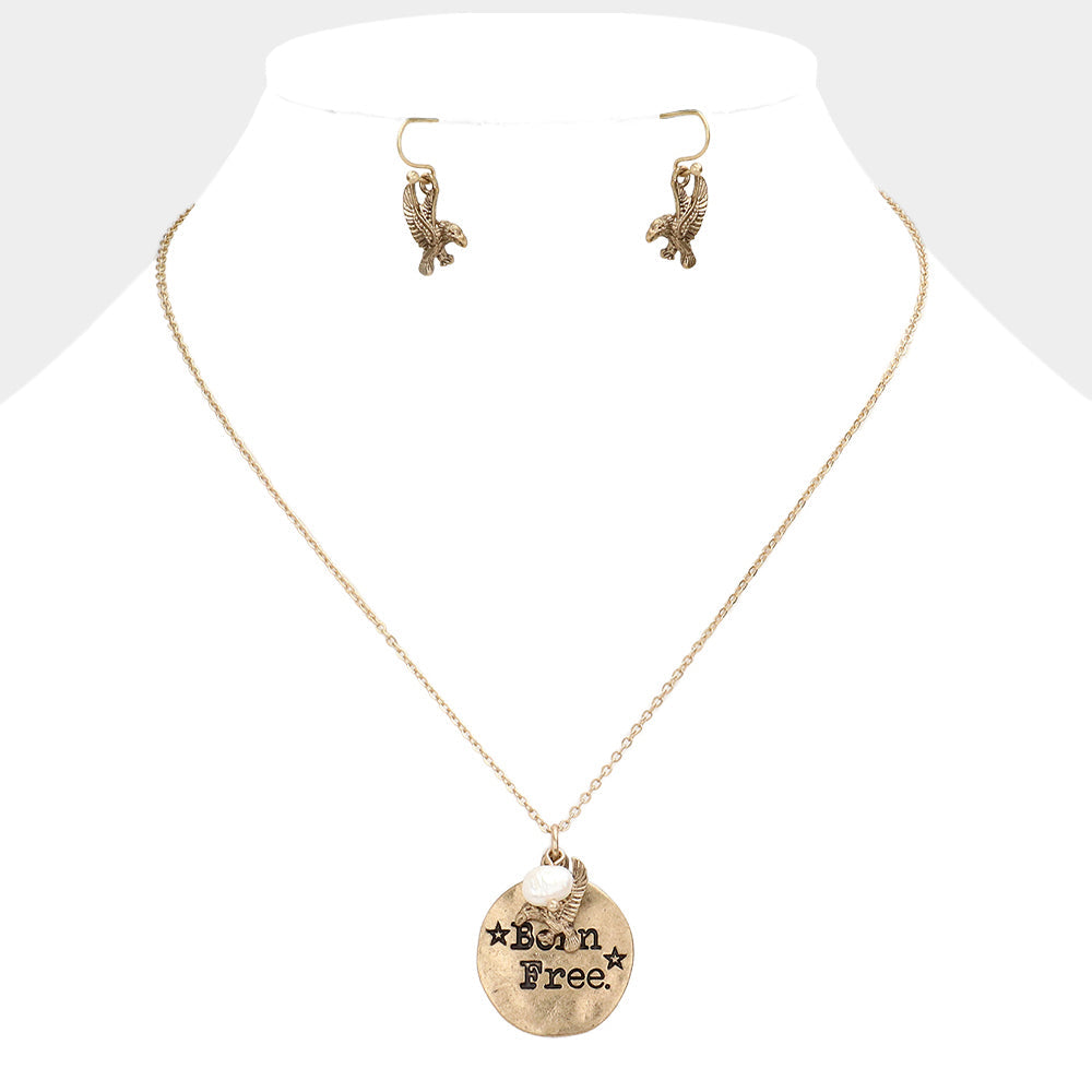 "Born Free" Charm Pendant Necklace