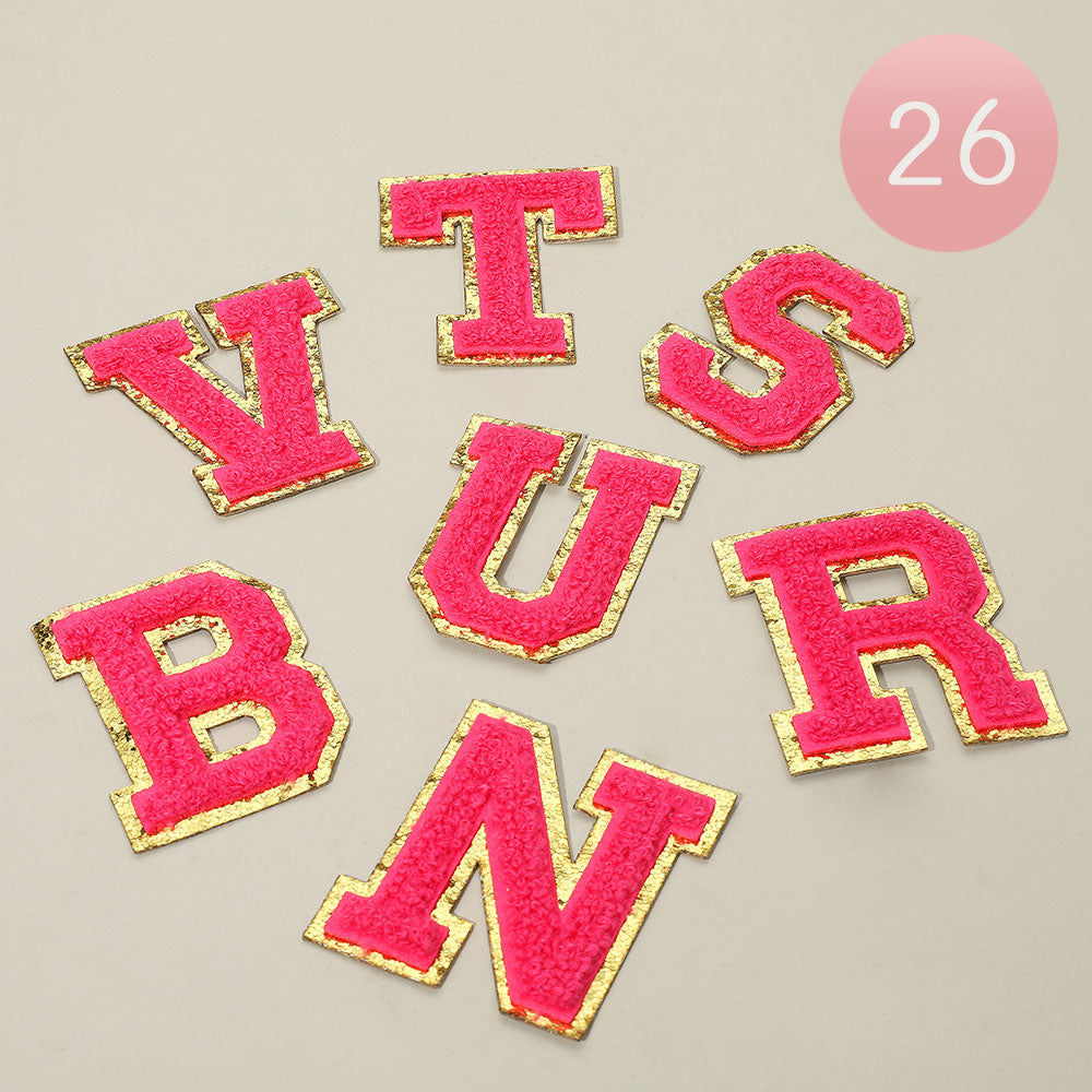 26PCS - Iron On Decorative Monogram Applique Patch