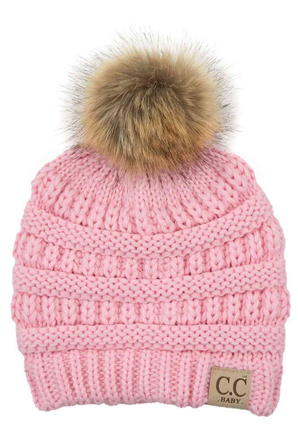 C.C Solid Ribbed Baby Beanie