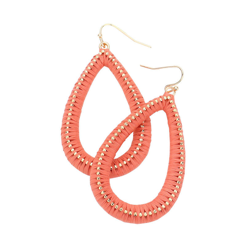 Open Teardrop Dangle Earrings