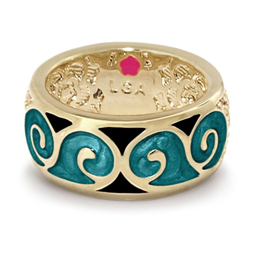 Butterfly World Band Ring — Swirl
