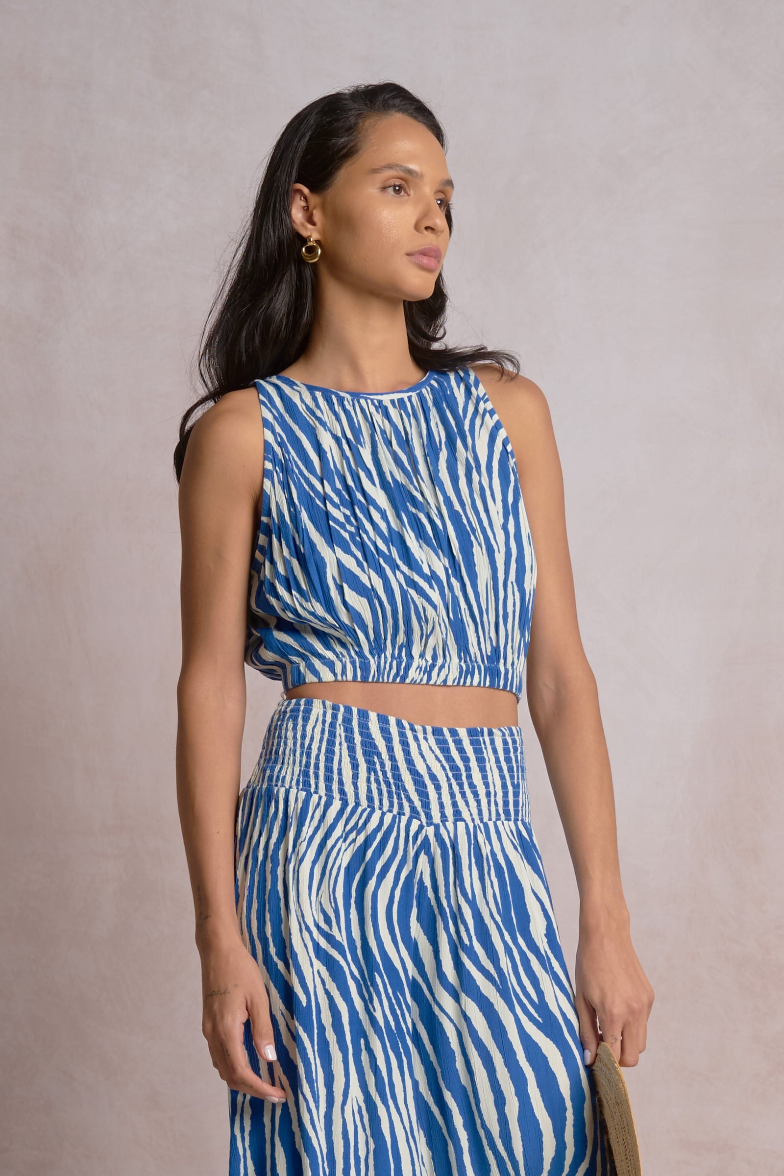 Zebra Top Blue Zebra