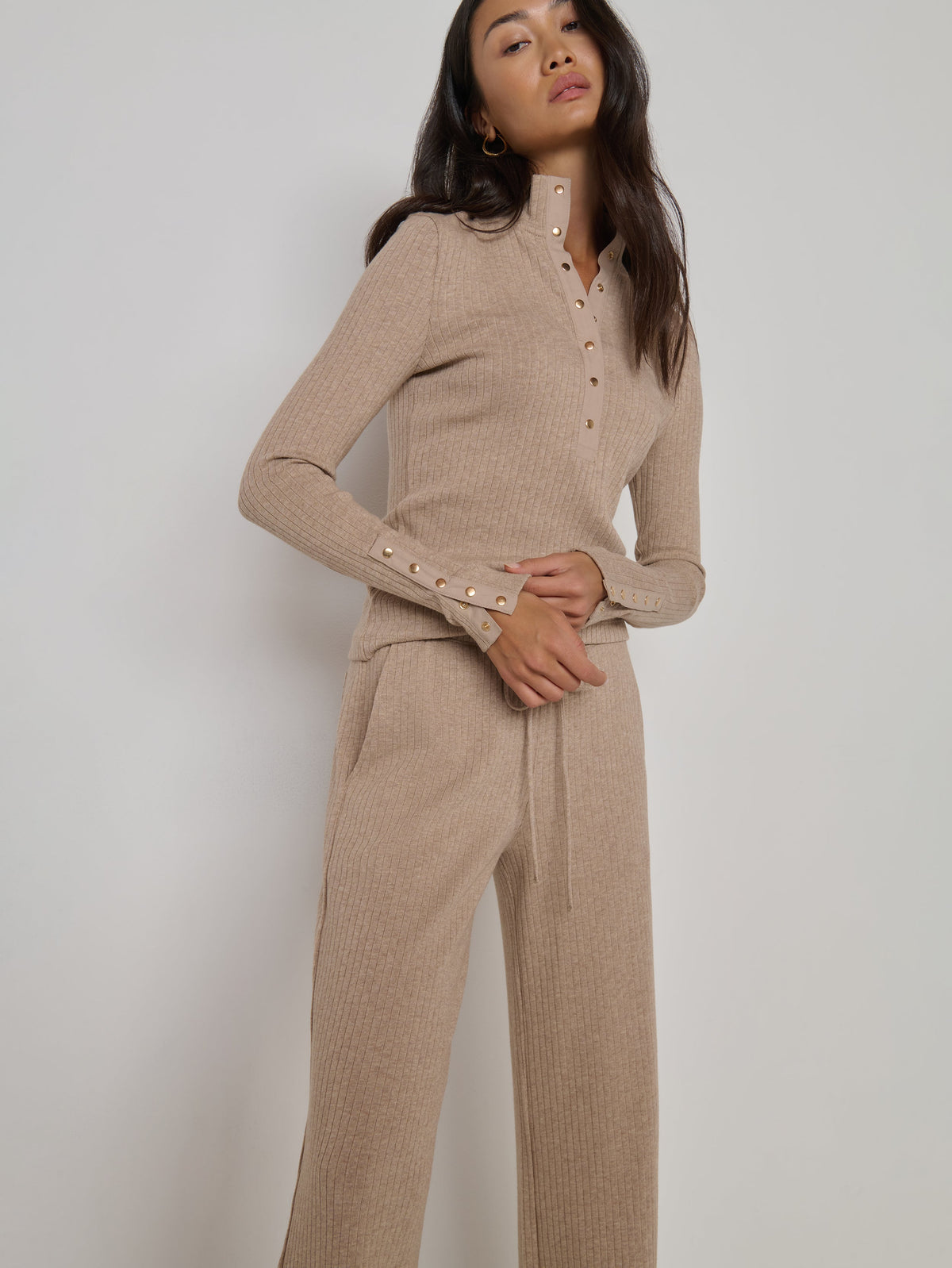 Sheila Top in heather oatmeal