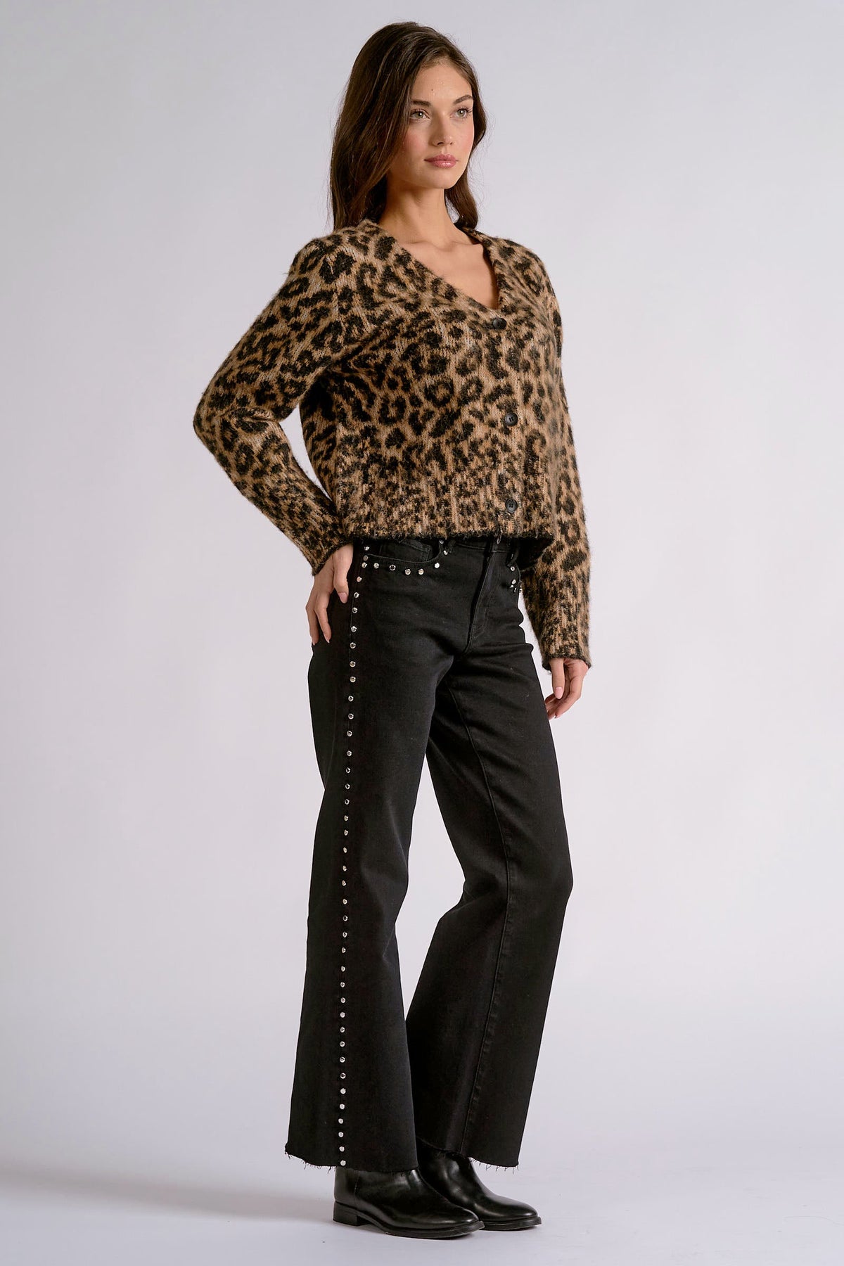 Cheetah Print Cardigan