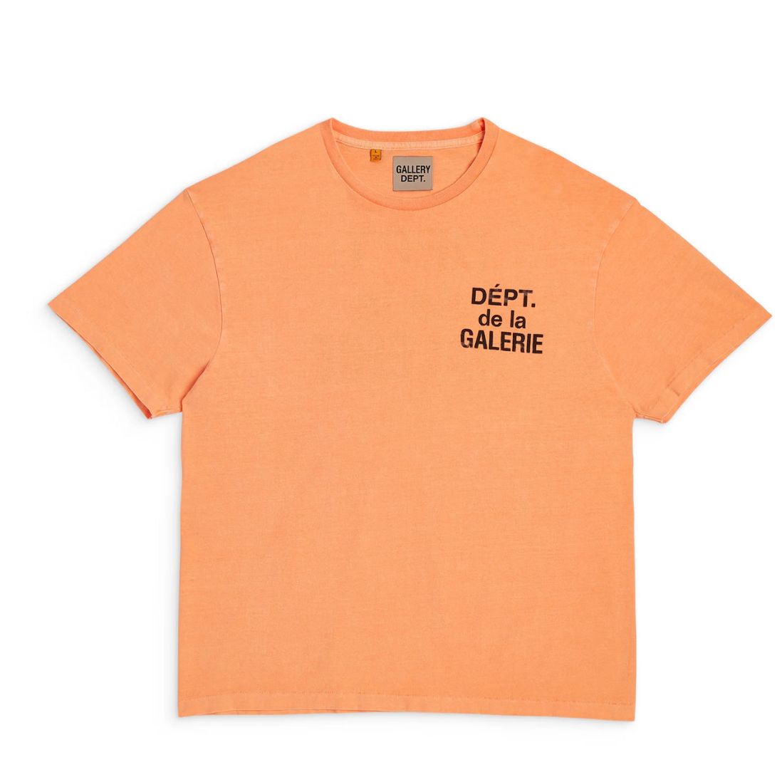 Gallery Dept. Black French Logo Tee Orange