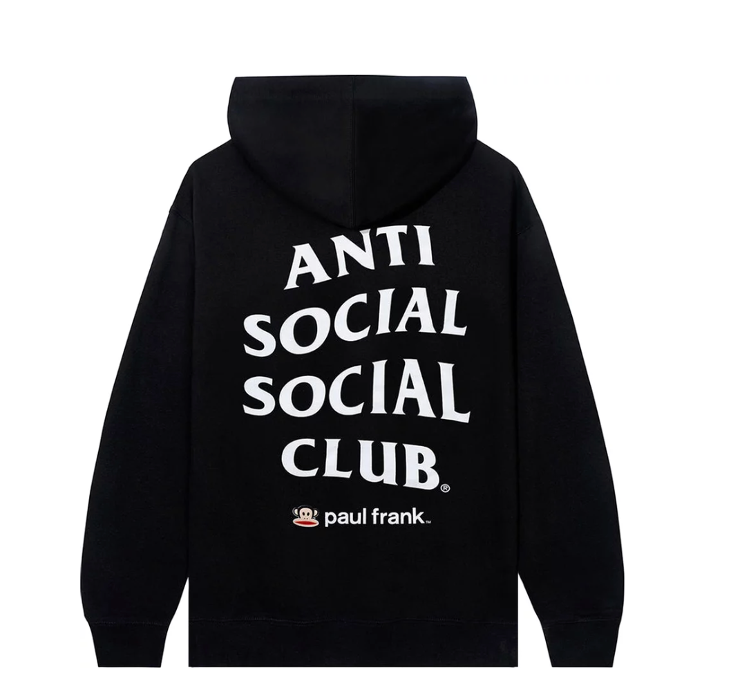 Anti Social Social Club x Paul Frank Children's Hoodie Black