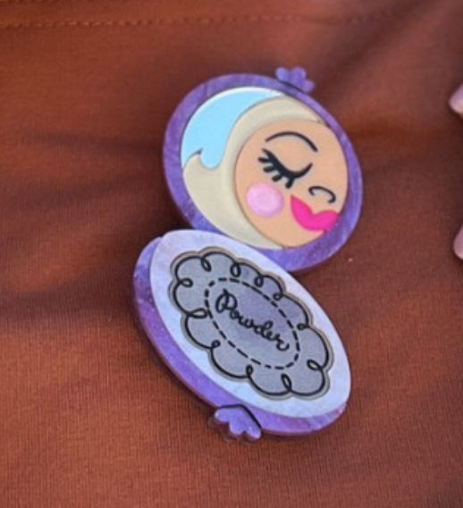 Secret Admirer Brooch LILAC by Asia Ellington x Lipstick & Chrome — Vintage Love Letter Pin