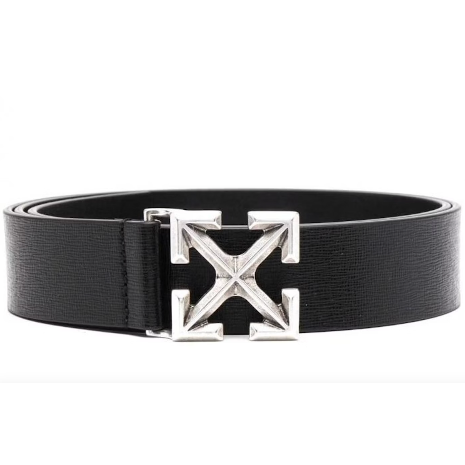 Off-White Arrow Belt Silver-Tone Leather