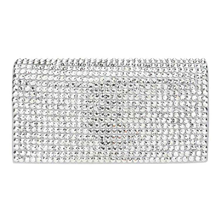 Bling Studded Evening Clutch Crossbody Bag