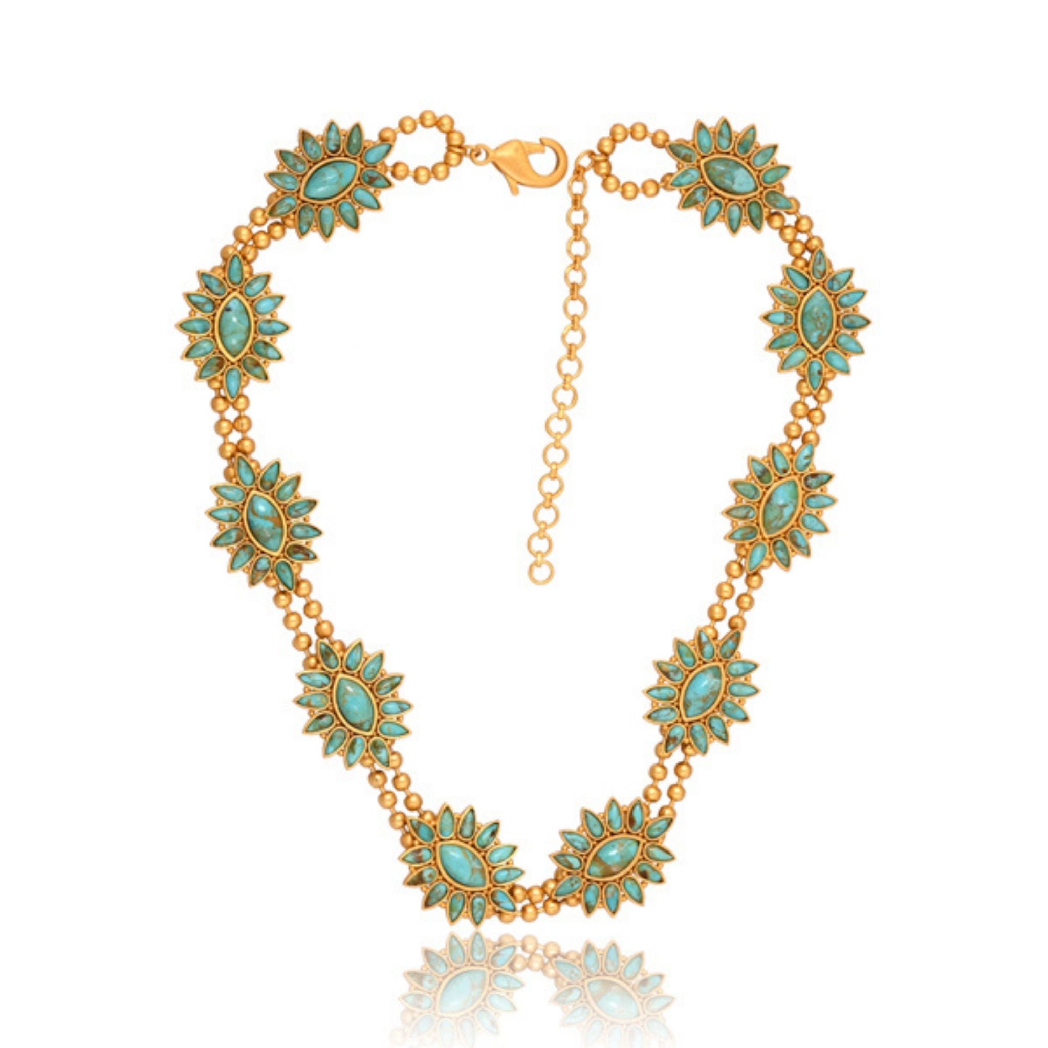Squash Blossom Hat Band - Turquoise