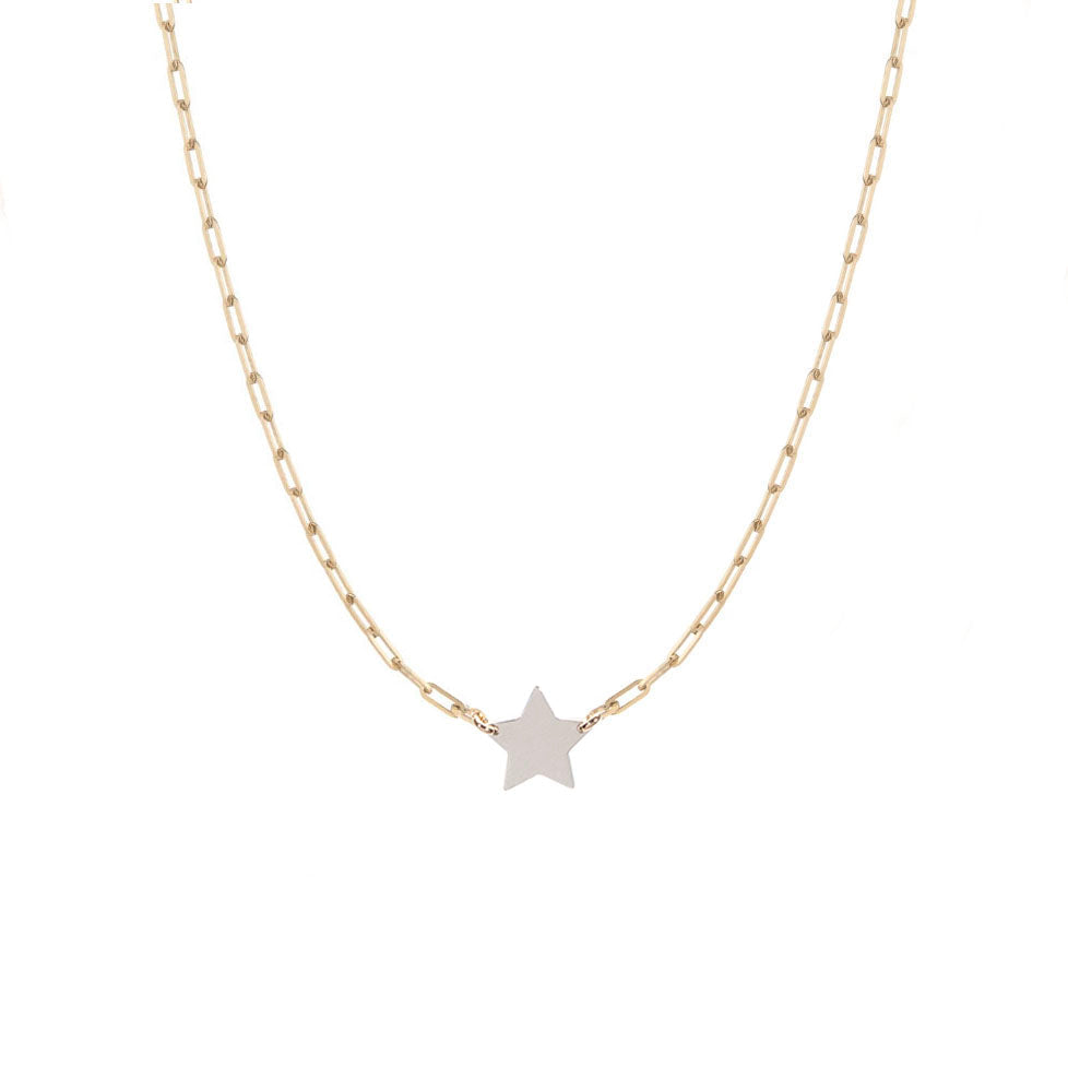 Star Paperclip Necklace