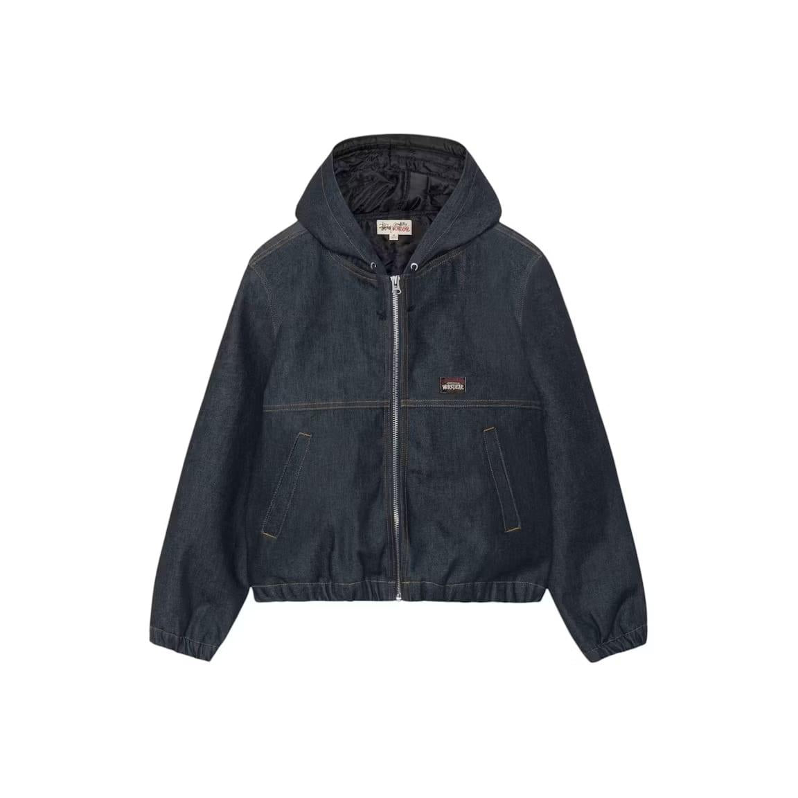 Stussy Insulated Work Denim Jacket Raw Indigo