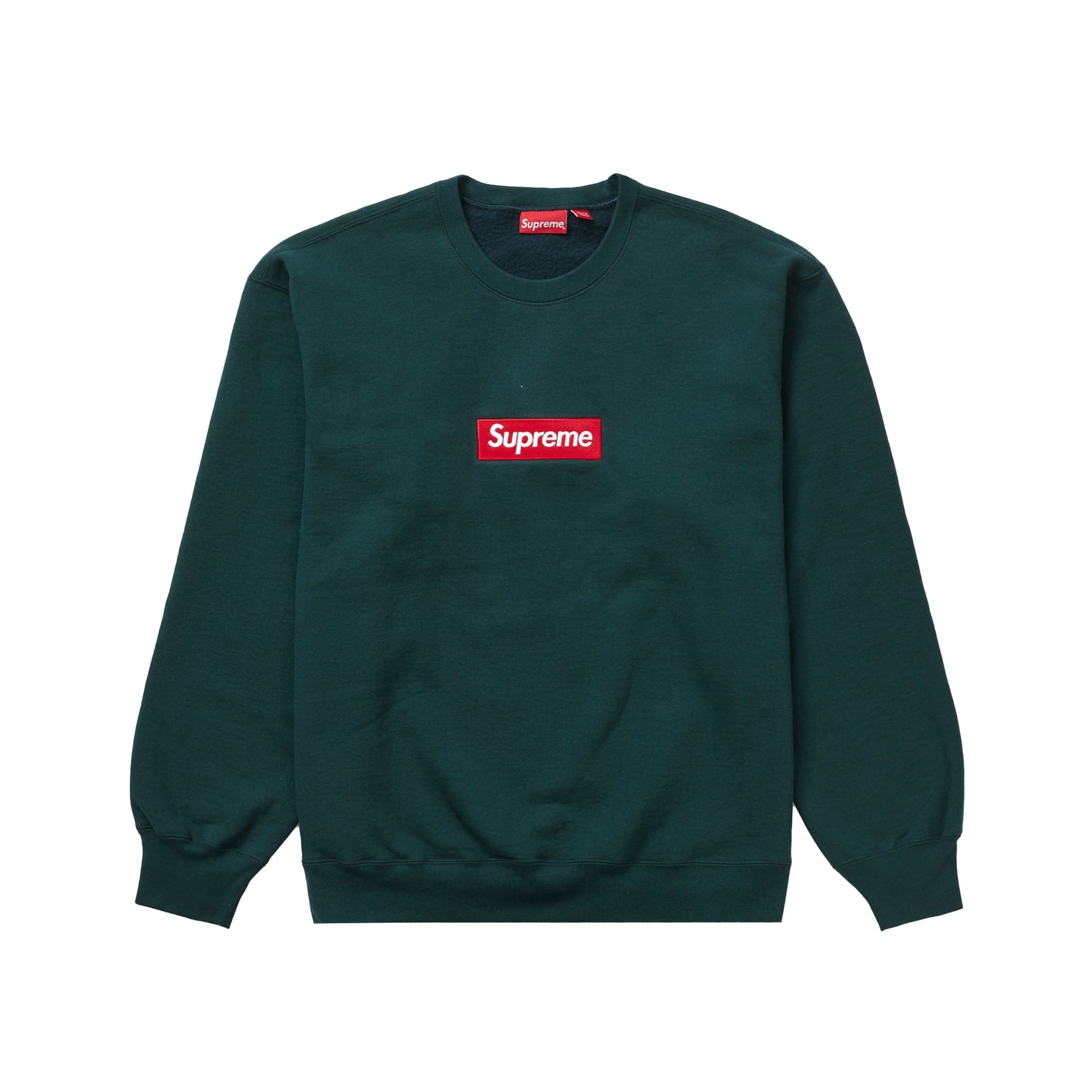 Supreme Box Logo Crewneck (FW22) Dark Pine