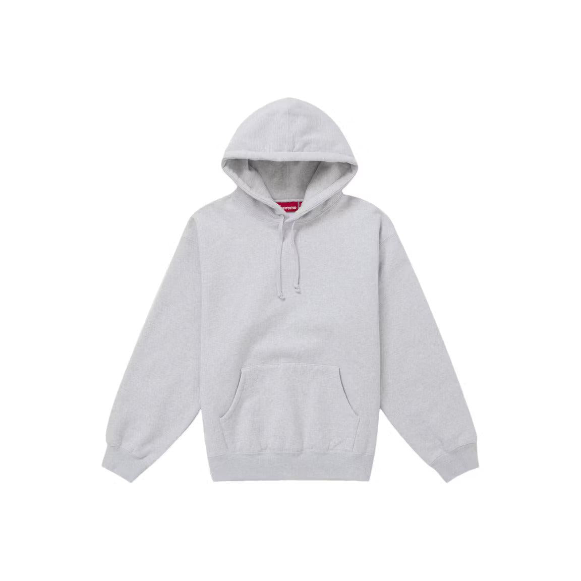 Supreme Frayed Hooded Sweatshirt Heather Grey