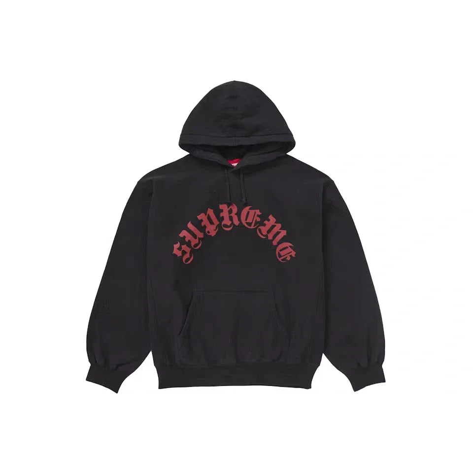 Supreme Printed Arc Hooded Sweatshirt Black