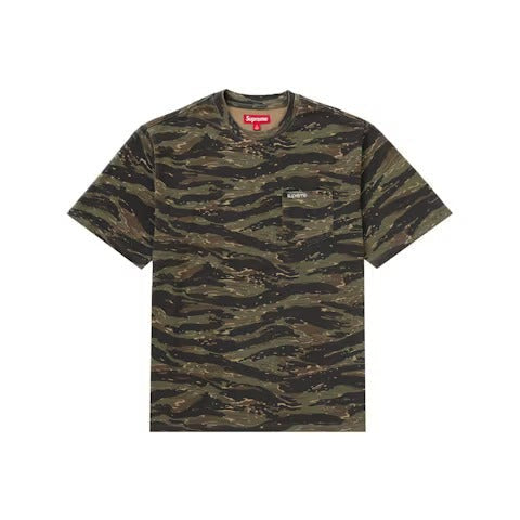 Supreme S/S Pocket Tee (SS24) Tiger Camo