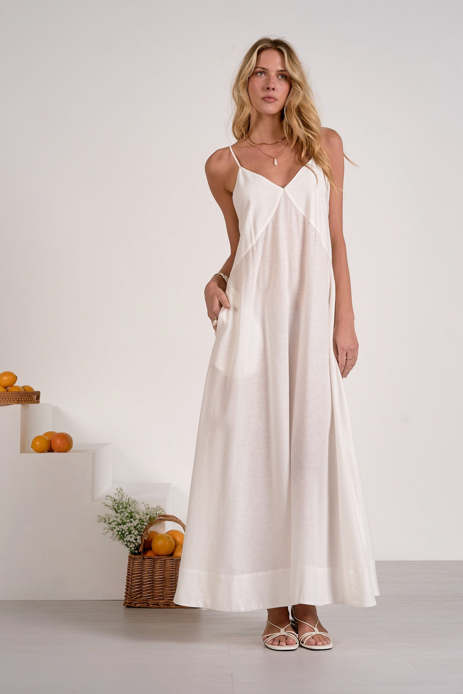 July Maxi White