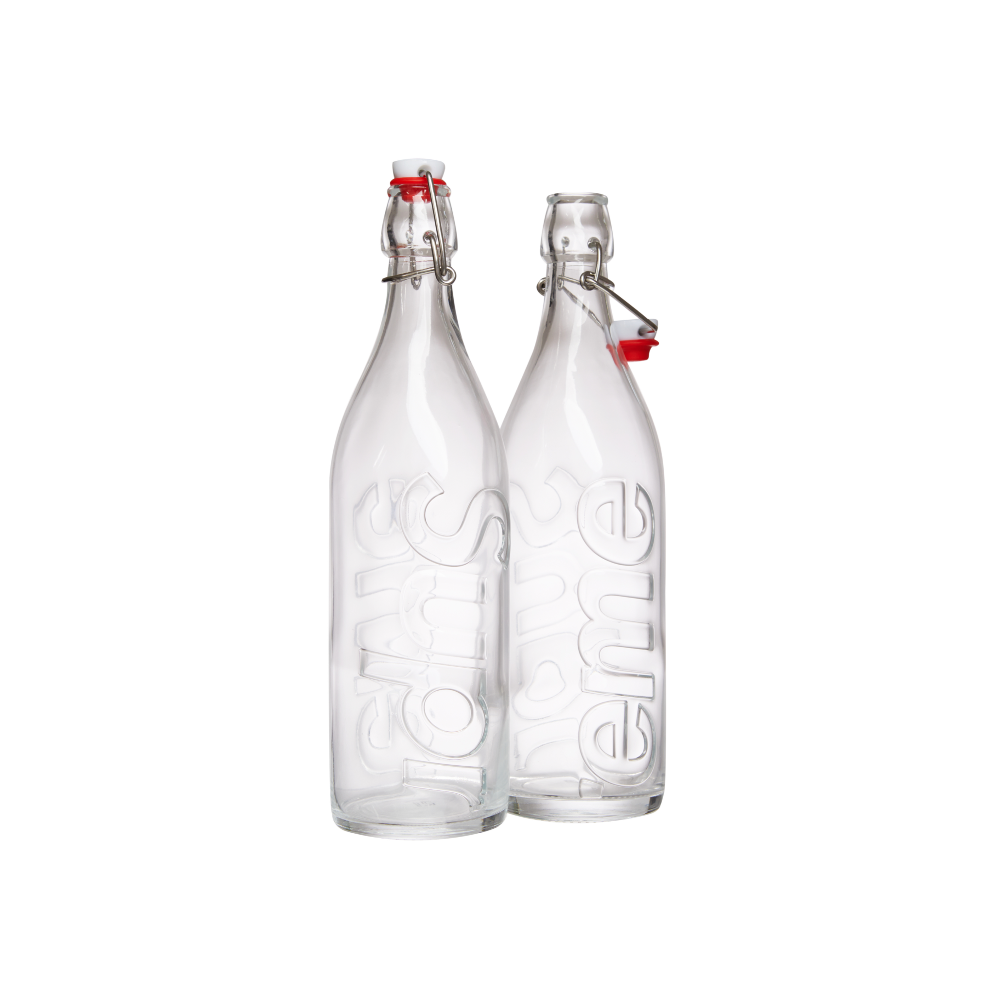 Supreme Swing Top 1.0L Bottle (Set of 2) Clear