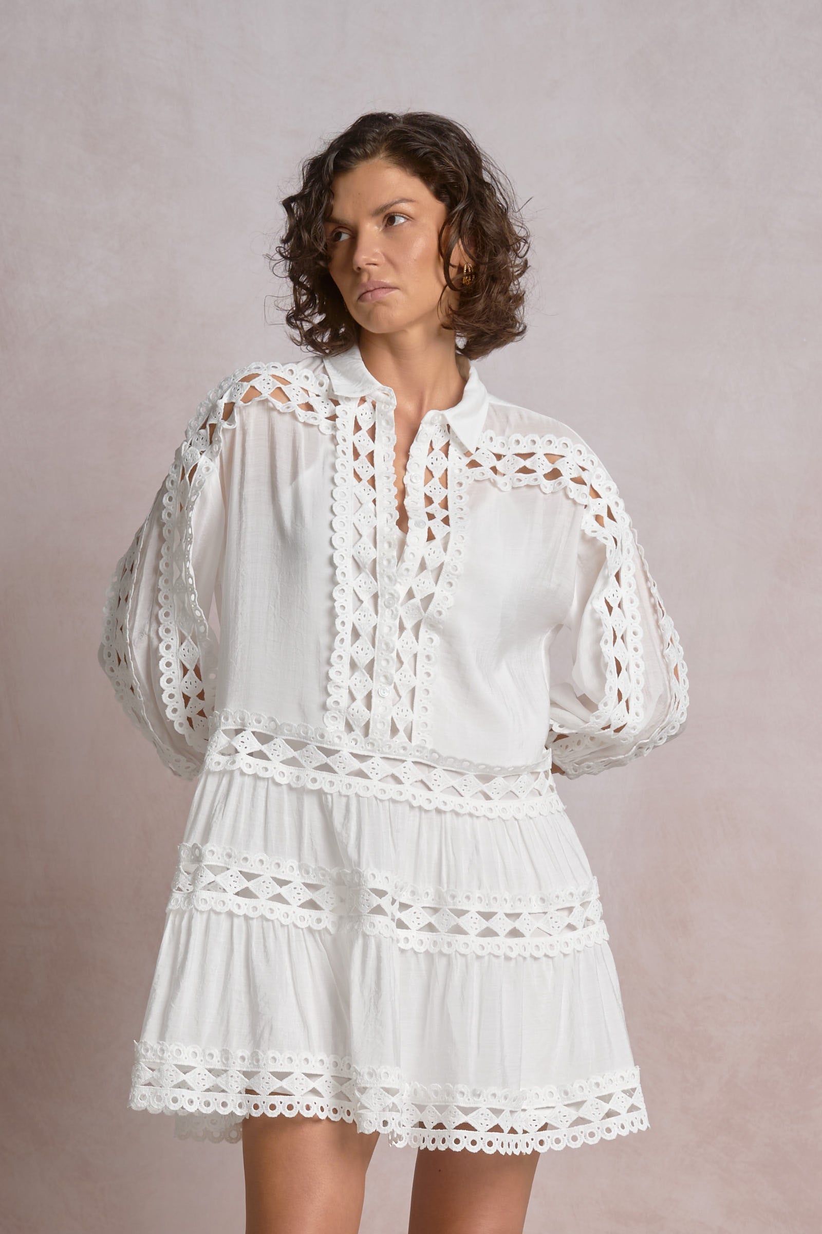 Solace Dress White