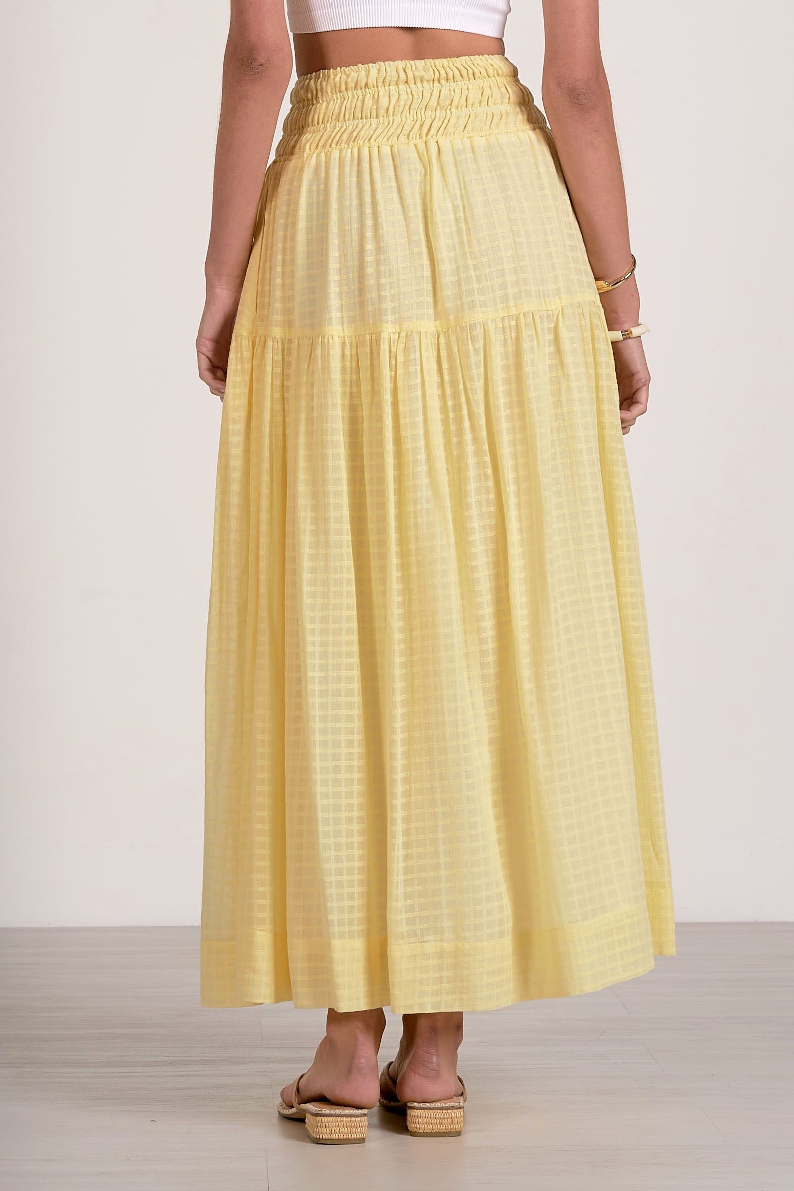 Wave Skirt Yellow
