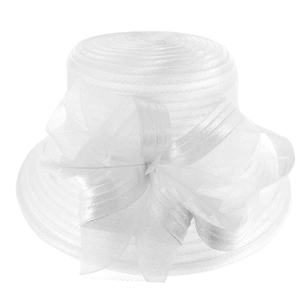 Mesh Bow Dressy Hat