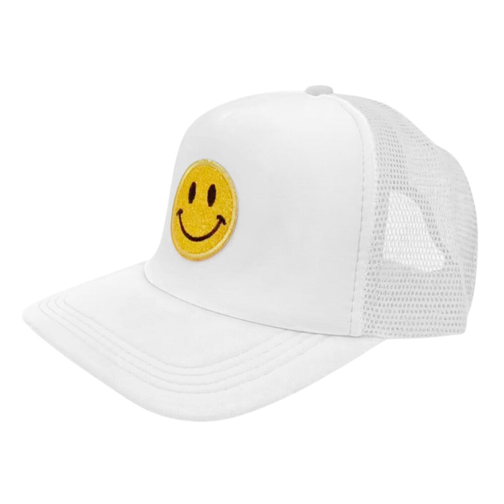 Smile Patch Mesh Back Baseball Cap