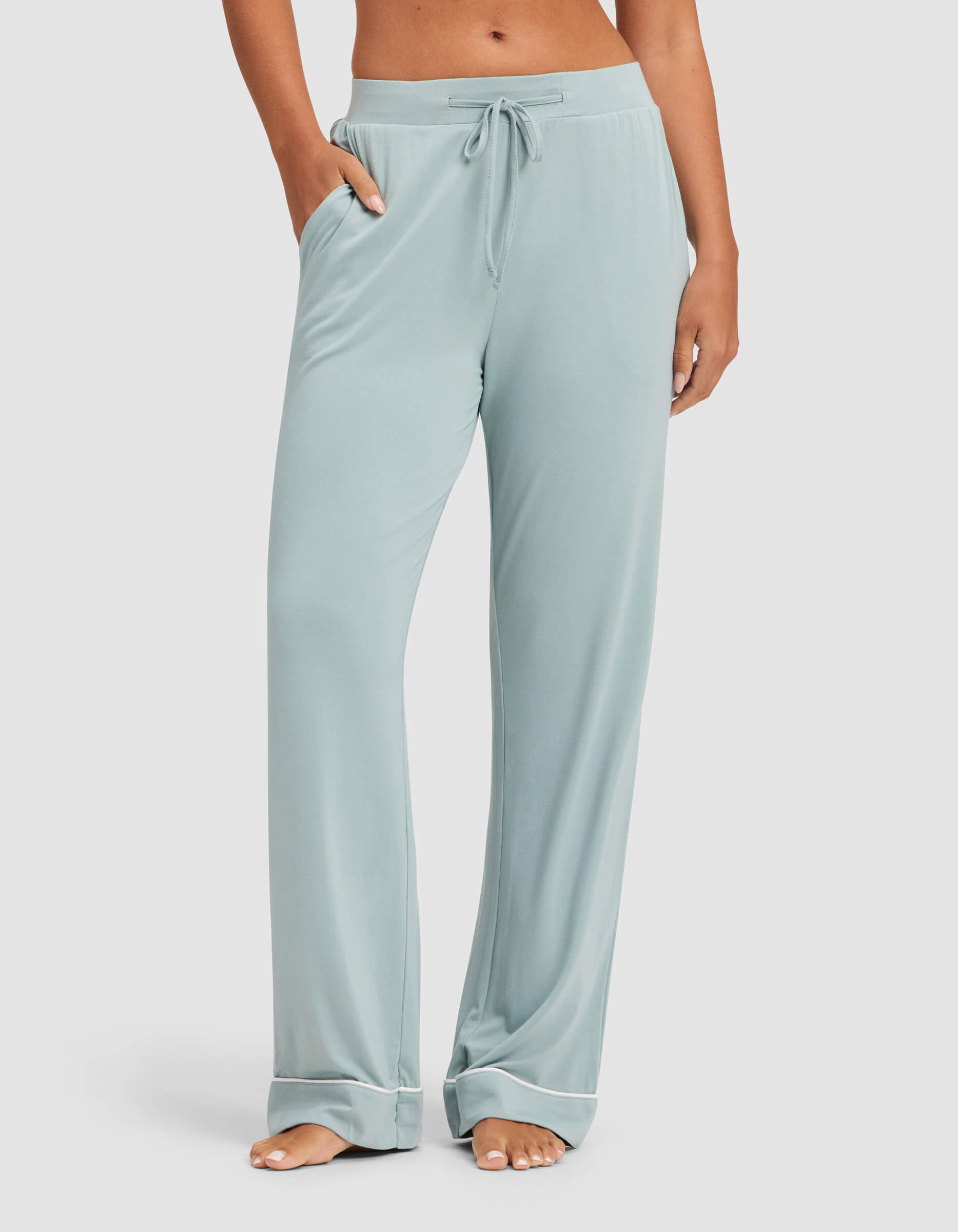 Women's Bamboo Stretch-Knit Long Sleeve Pajama Set