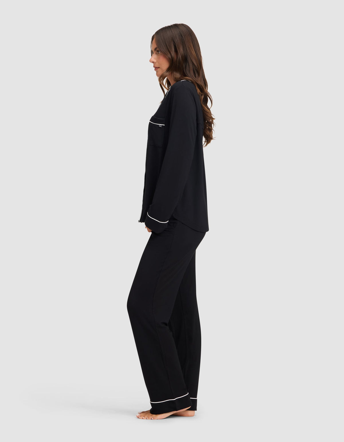 Women's Bamboo Stretch-Knit Long Sleeve Pajama Set - Tall