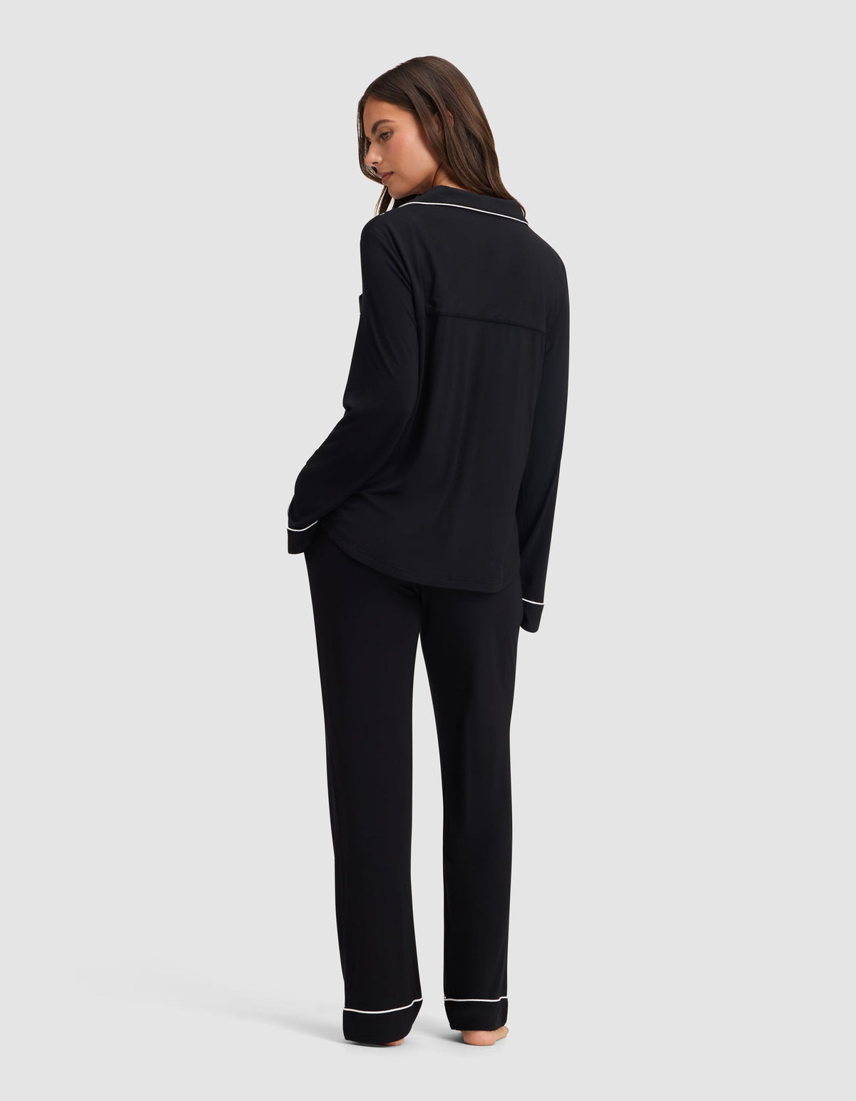 Women's Bamboo Stretch-Knit Long Sleeve Pajama Set - Tall