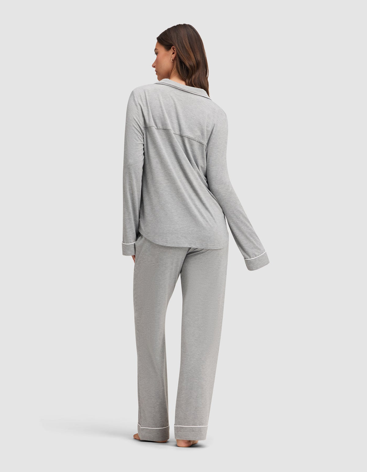 Women's Bamboo Stretch-Knit Long Sleeve Pajama Set - Tall