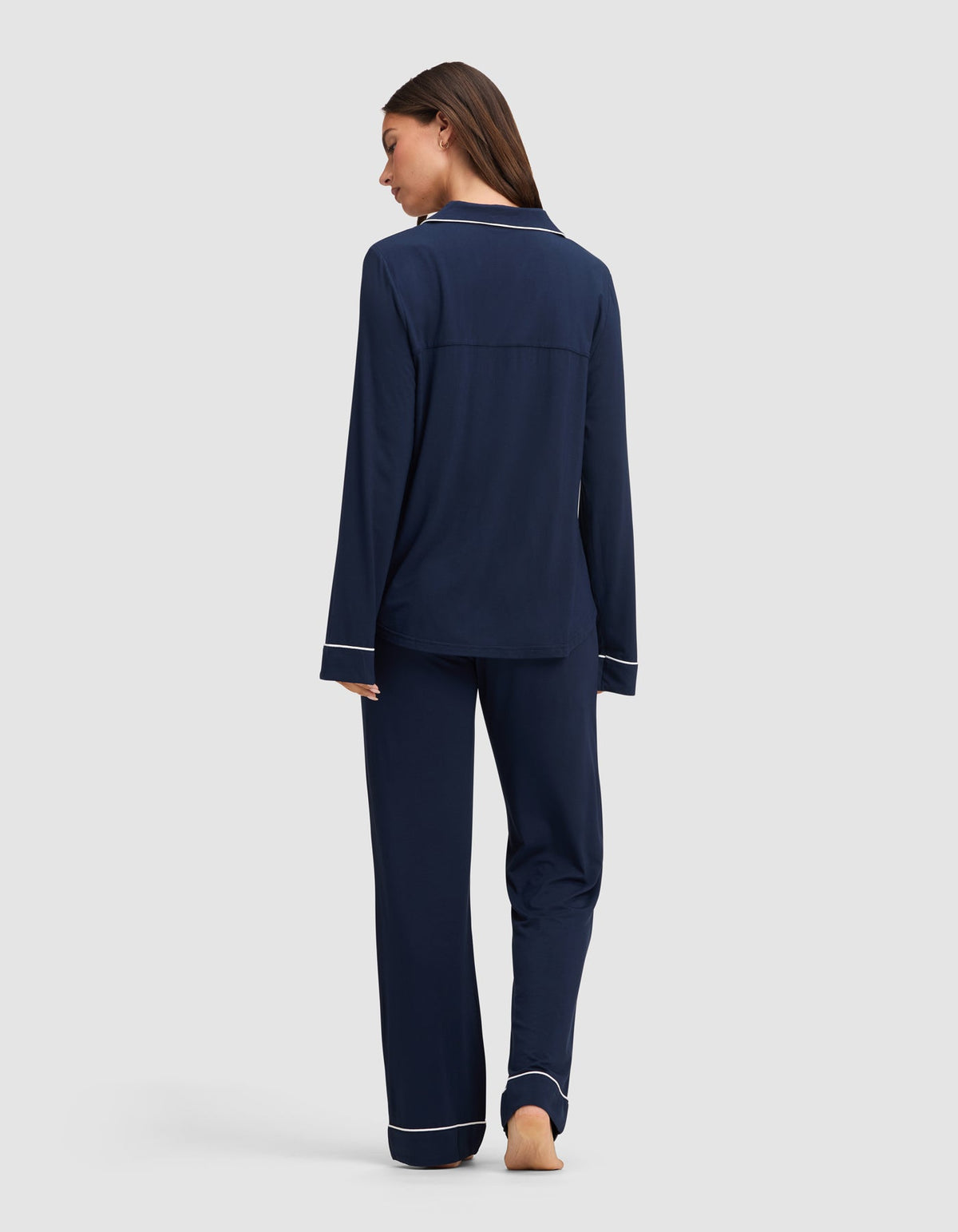 Women's Bamboo Stretch-Knit Long Sleeve Pajama Set - Tall
