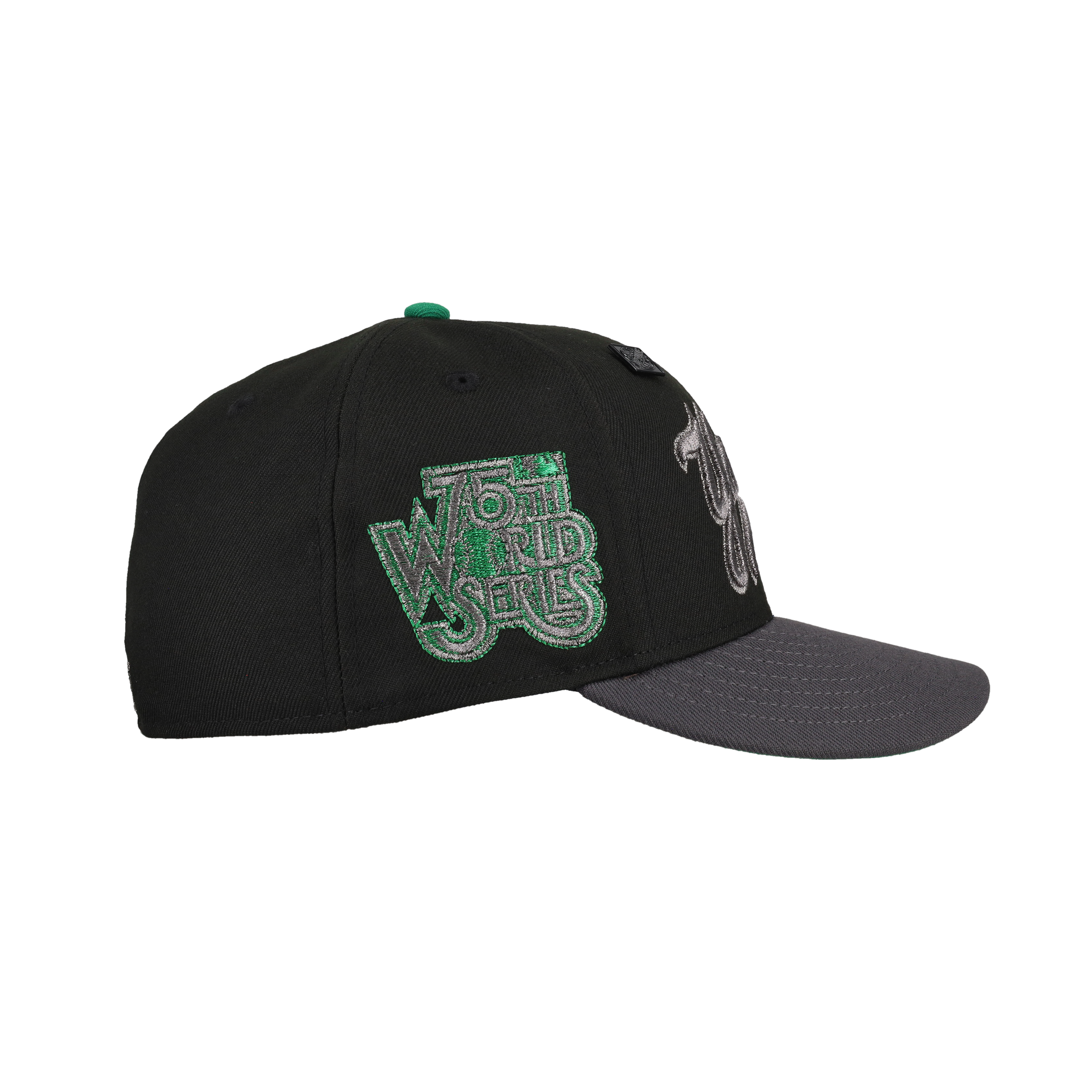 New York Yankees 75th WS Black/Graphite Metallic 59Fifty Fitted Hat