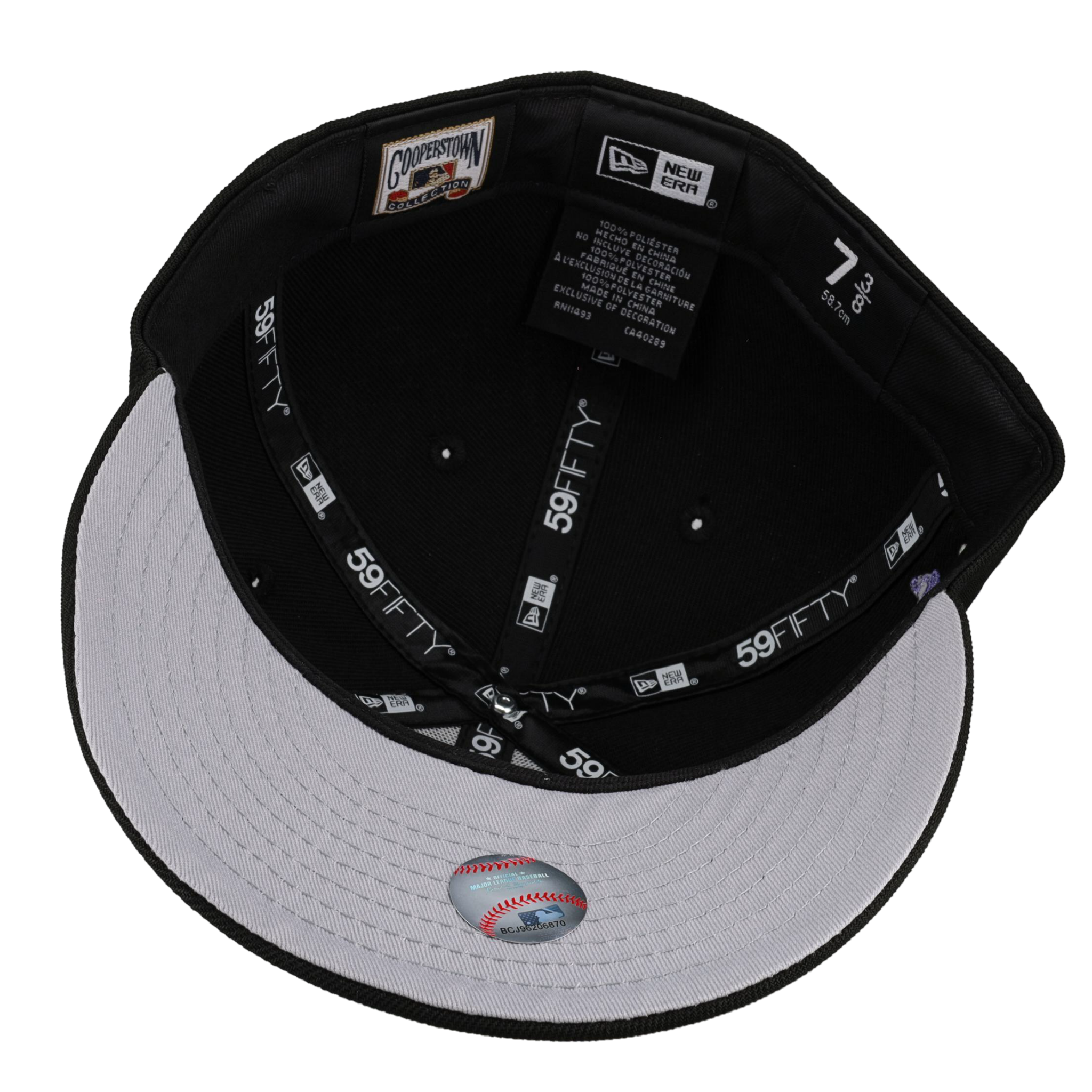 New York Yankees Trippy 75th Anniversary Graphite 59Fifty Fitted Hat