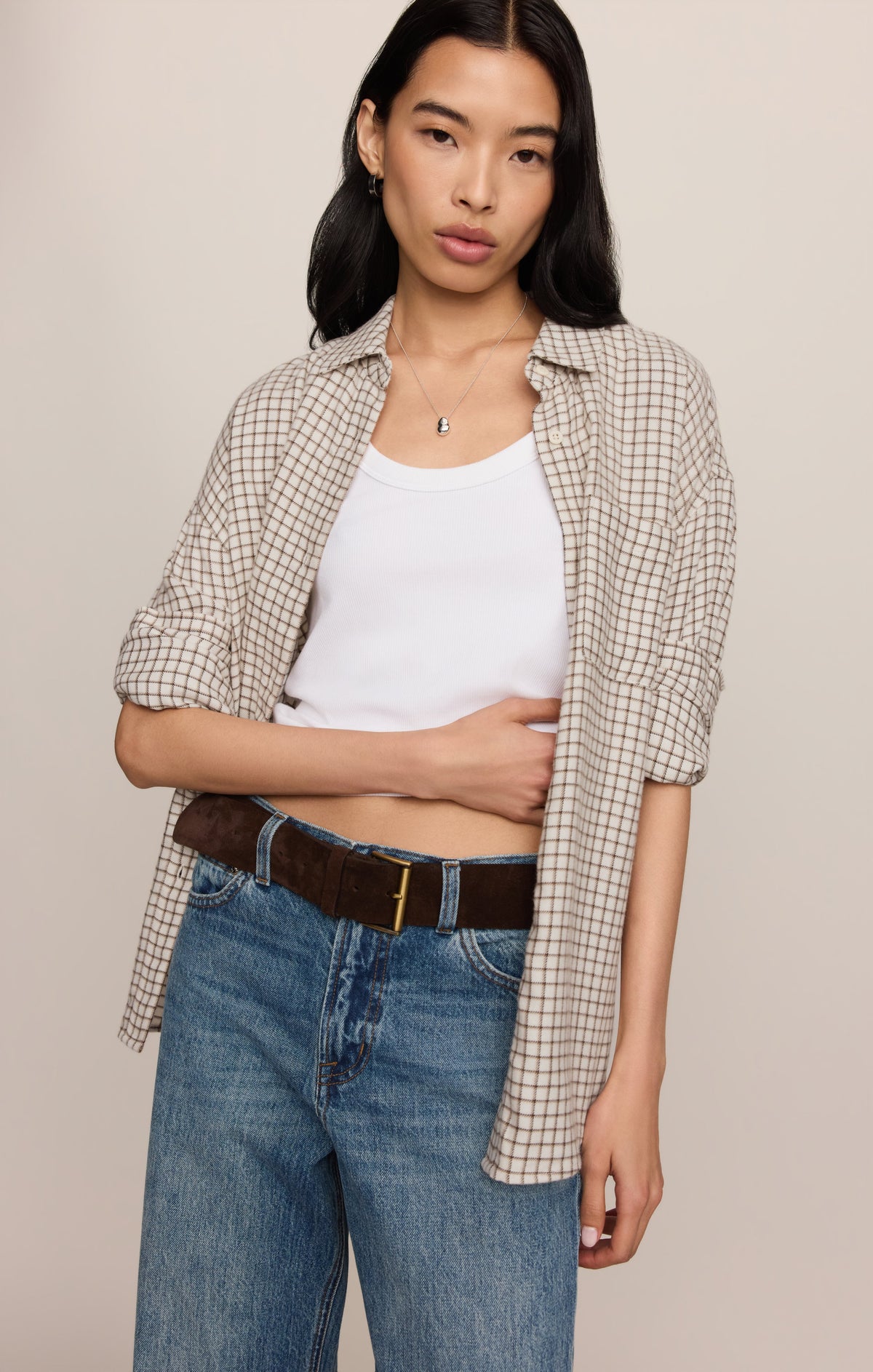 River Plaid Button Up