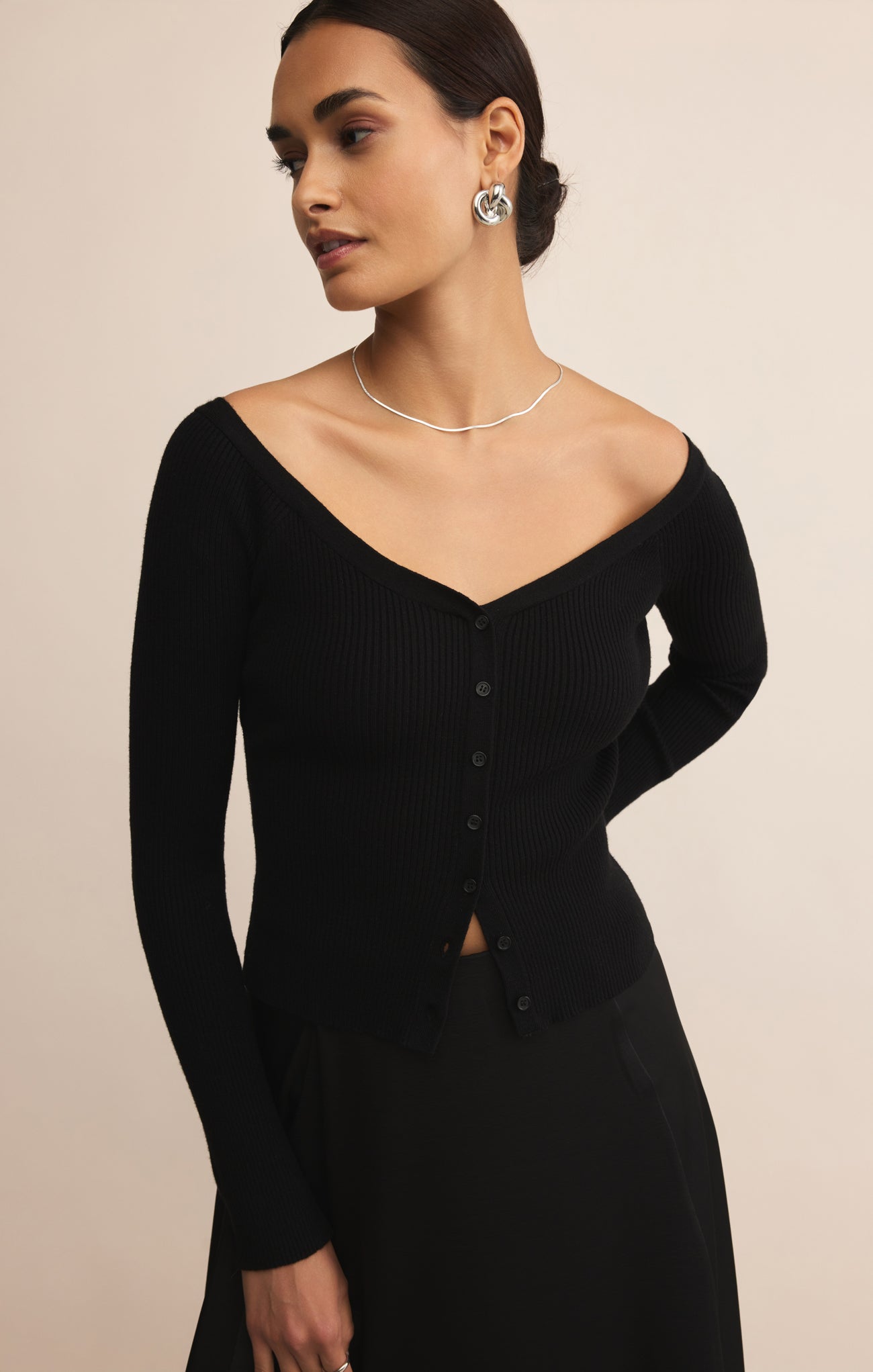 Jovy Off Shoulder Cropped Top