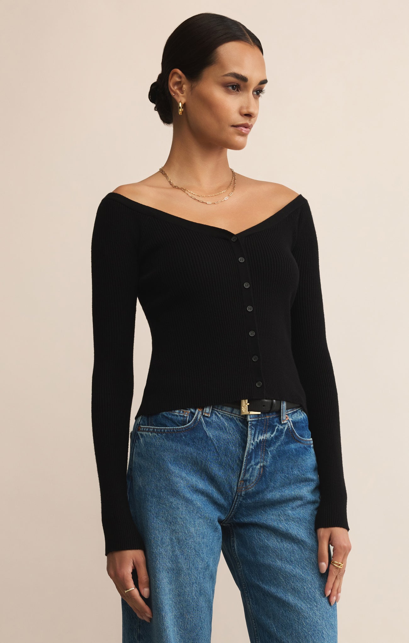 Jovy Off Shoulder Cropped Top