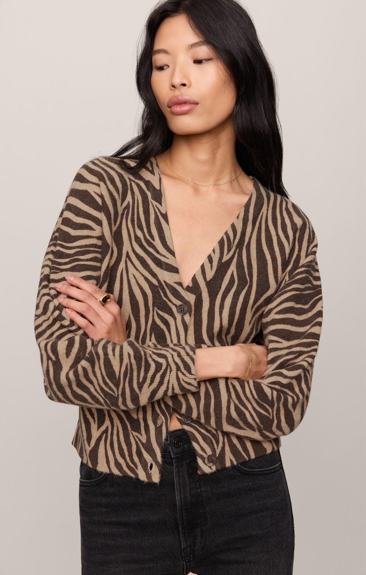 All The Wild Zebra Cardigan