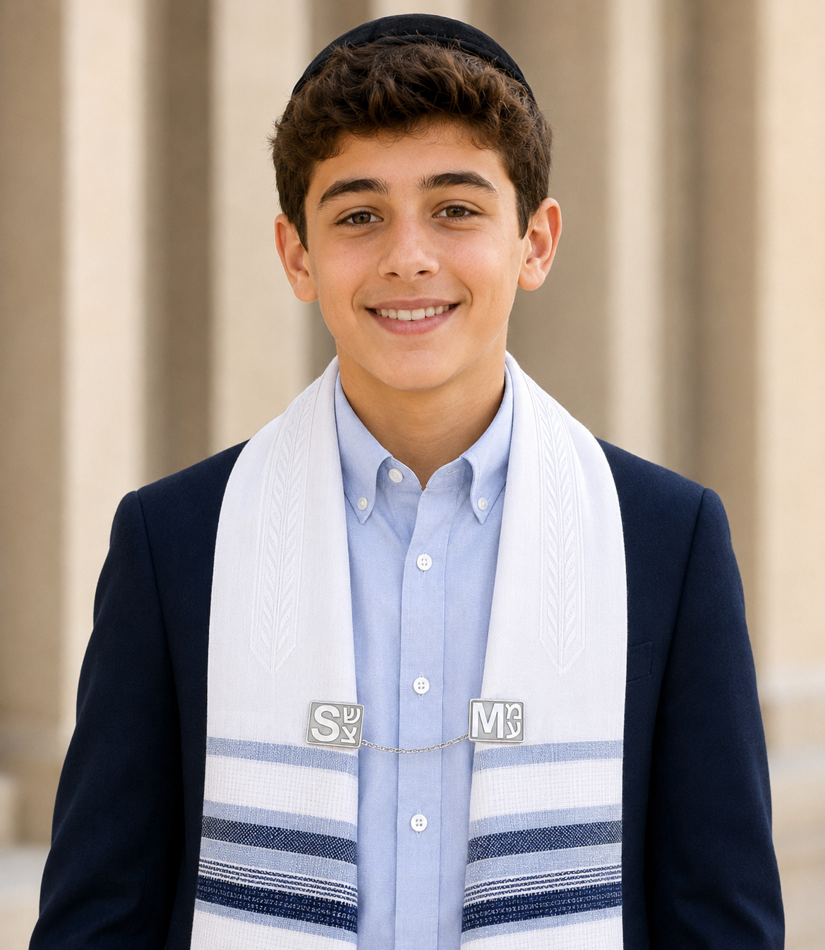 Custom Made Sterling Silver Tallit Clips