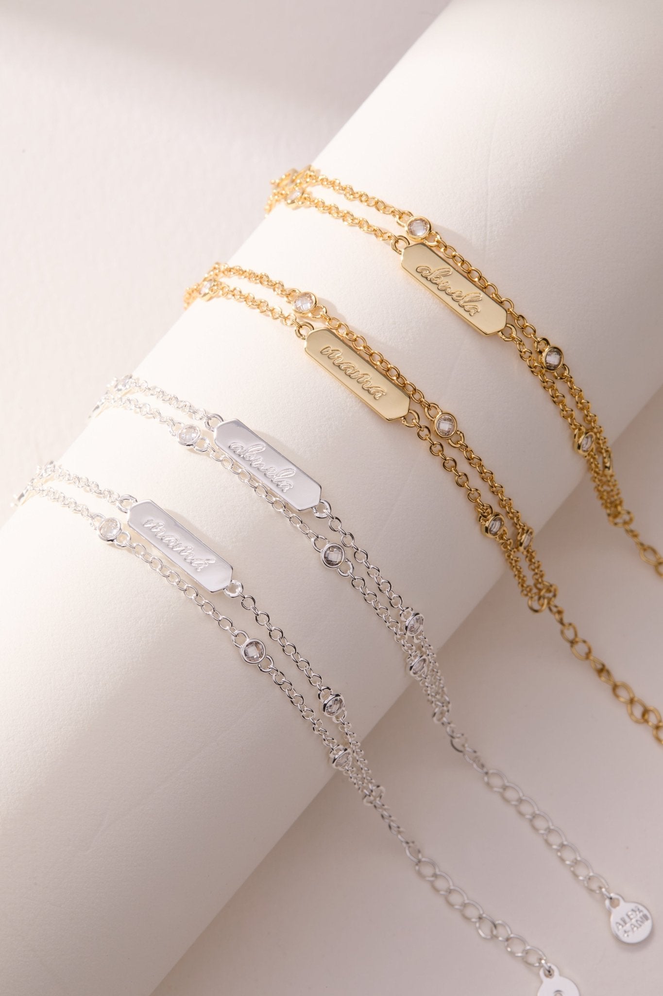 Abuela Infinity Chain Double Strand Bracelet by ALEX AND ANI at Shirley Shoppe