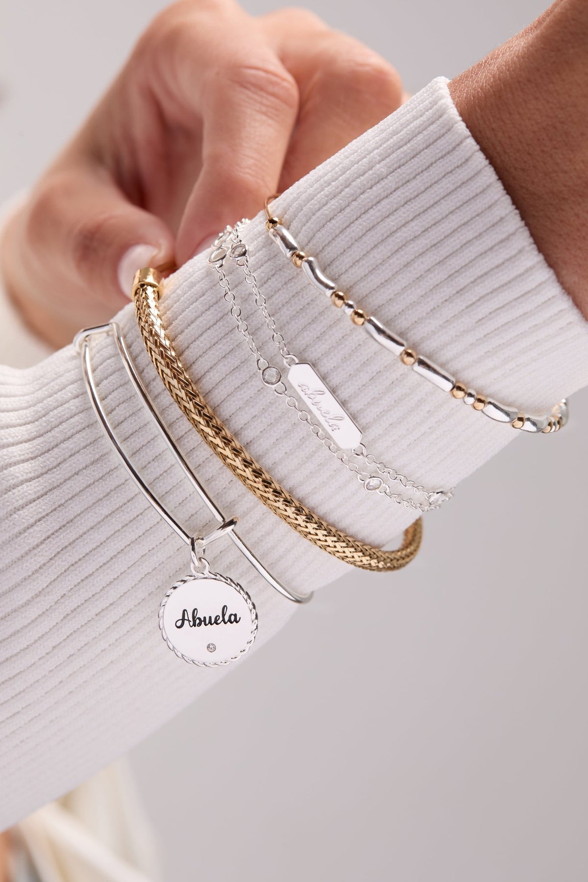 Abuela Infinity Chain Double Strand Bracelet by ALEX AND ANI at Shirley Shoppe